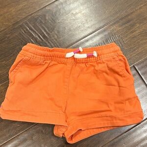 Mini Boden Bright Orange Kids Shorts